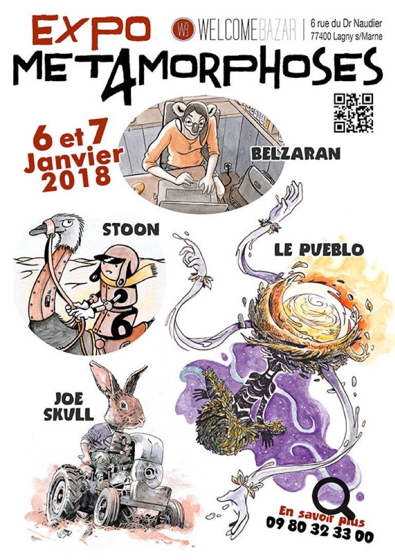 Affiche Expo Met4morphoses janvier 2018