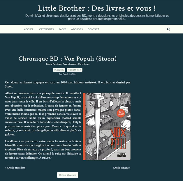 Couverture de l'album VOX POPULI